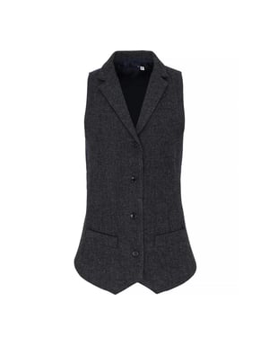 Premier Womens/Ladies Fischgrätenweste (Charcoal)