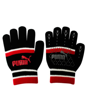 Puma No 1 Logo Cat Magic Winter Schwarz/Rot Unisex Handschuhe