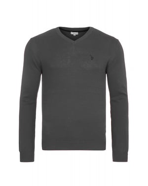 U.S. Polo Assn. V-Neck Pullover in Antrazit