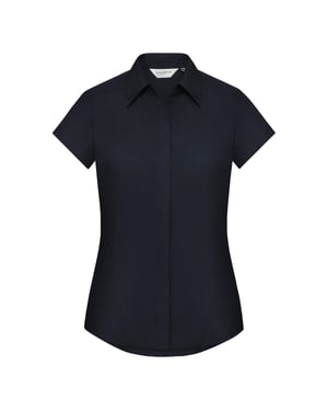 Russell Collection - Bluse mit Ärmeln - Damen (Marineblau)