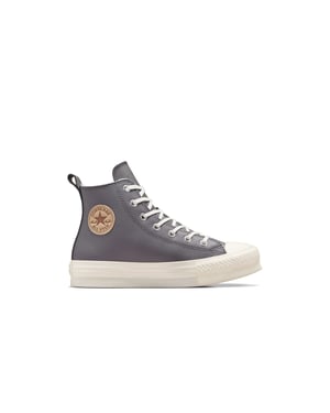 KINDER MODE SCHUHE CHUCK TAYLOR ALL STAR EVA LIFT LEDER GRAU