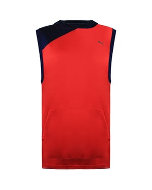 Puma ACE Damen-Kapuzenweste, Rot/Marineblau