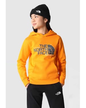The North Face Kinder Drew Peak Overhead Hoodie in Orange