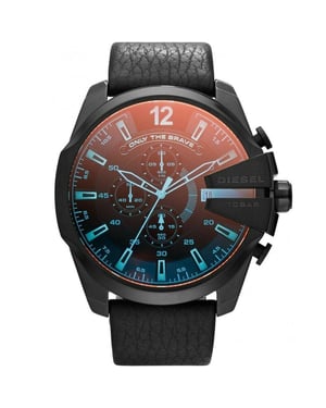 Diesel DZ4323 Mega Chief Chronograph Schwarzes Zifferblatt Herrenuhr