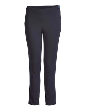 Taillierte Stretch-Hose in Navy