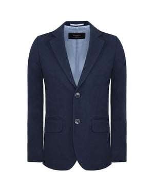 Hackett London Stretch Pique Kinder Marine Blazer
