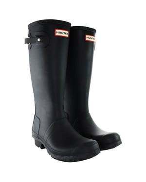 Hunter Original Gummistiefel für große Kinder, Schwarz