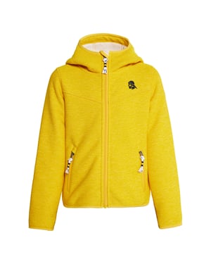 Schmuddelwedda Strickfleeceblouson Jungs Dunkelgelb Melange