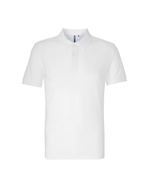 Asquith & Fox Herren Bio-Poloshirt in klassischer Passform (Weiß)