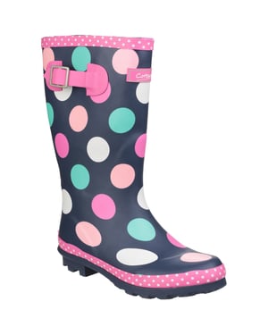 Cotswold Childrens Girls Dotty Spotted Gummistiefel (mehrfarbig)