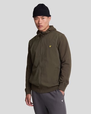 Lyle & Scott Hybrid Kapuzenpullover mit Rei�verschluss Gr�n