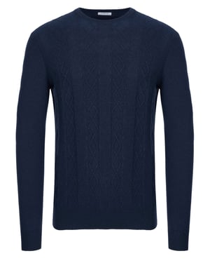 Malo Optimum Kaschmir Pullover navy