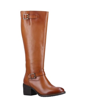 Hush Puppies Heidi Leder Damen Tan Leder Stiefel