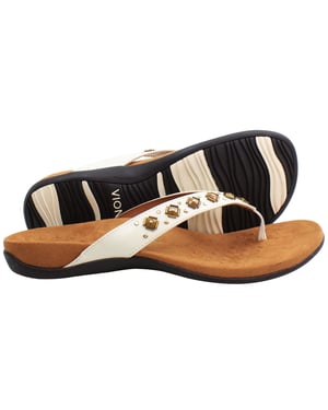 Vionic Rest Floriana Damen Weiße Flip-Flops