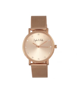 Sophie & Freda Savannah Mesh-Armbanduhr mit Swarovski-Kristallen