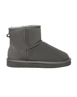 EVER AU Damen Leder Kurzstiefel - Ostrich