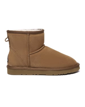 EVER AU Damen Leder Kurzstiefel - Ostrich
