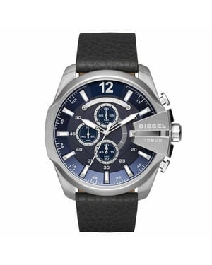 Diesel DZ4423 Mega Chief Marineblaues Zifferblatt Chronograph Herrenuhr