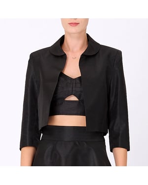 Taft-Crop-Jacke