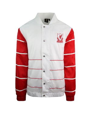 Majestic L.F.C Liverpool FC Herren Bomberjacke Weiß/Rot
