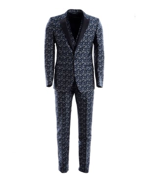Dolce & Gabbana Men Stars 3 Pieces 1 Button Suit