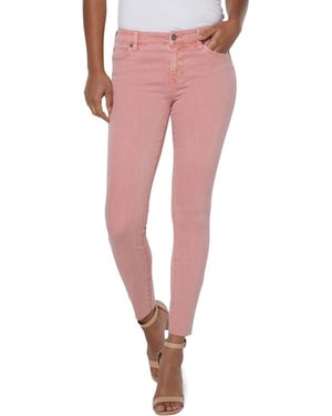 Abby-Jeans mit knöchellangem, knöchellangem Saum in Rose Blush