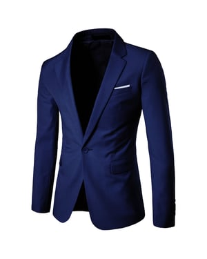 Marineblauer Freizeitblazer Slim Fit Businessblazer