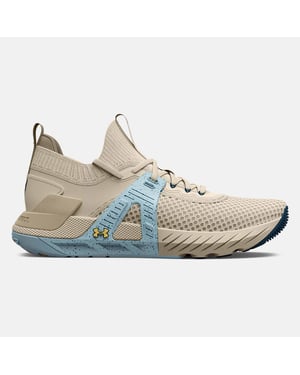 Under Armor Project Rock 4 Team Beige Womens Trainer
