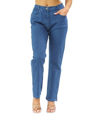 MYT Damen-Jeans mit seitlichem elastischem Bund in Blau