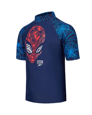 Speedo Spiderman Print Navy Junior Essential Sun Protection Top 8 05594C888