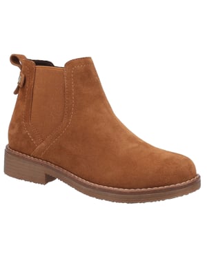 Hush Puppies Maddy Wide Wildleder Damen Tan Stiefel