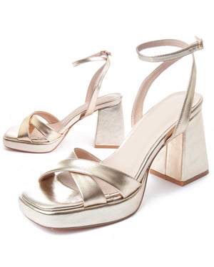 Montevita Heel Sandale Festsand4 in Gold
