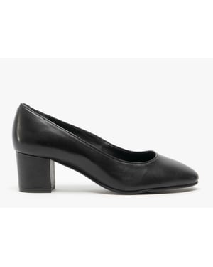 Hush Puppies Damen/Damen Anna Leder Court Schuh (Schwarz)