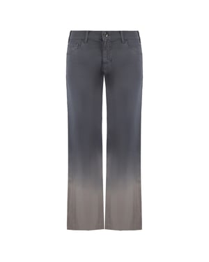 Emporio Armani J33 reguläre Fit Wide Leg Womens Jeans