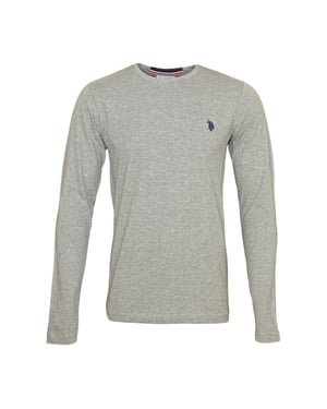 U.S. Polo Assn. Langarmshirts in Hellgrau