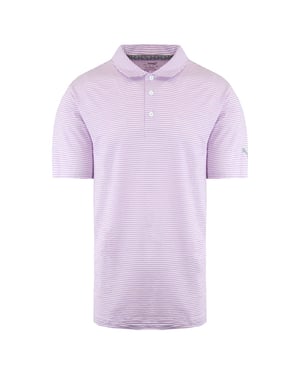 Puma Drycell Short Sleeve Stripe Pink Herren Caddle Polo Shirt 595115 17