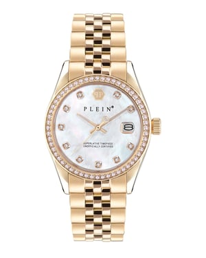 Philipp Plein Date Superlative Gold Damen Armbanduhr PWYAA0323