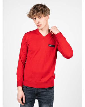 Plein Sport Pullover Merino Herren rot