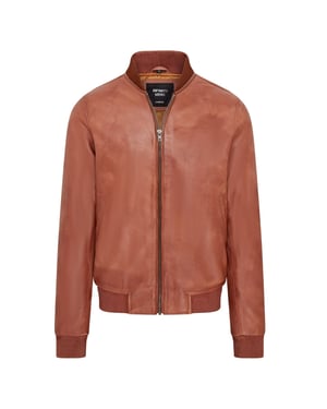 MA-1 Varsity Bomberjacke aus weichem Leder f�r Herren