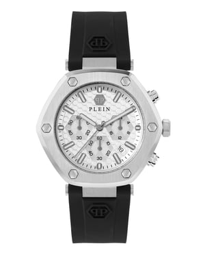 Philipp Plein The Hexagon Chrono Herren Schwarze Uhr PWZBA0123