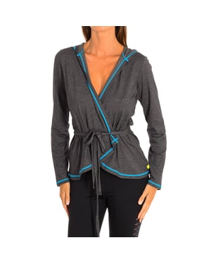 Langärmelige Sportjacke mit Kapuze für Frauen Z1T00503