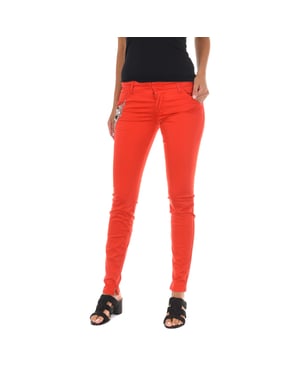 Lange Hose mit schmal geschnittenen Säumen 70DBF0716-R295 woman