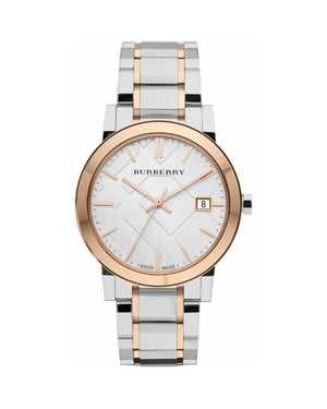 Burberry BU9006 Unisex-Uhr The City zweifarbig Rose Gold