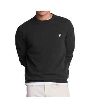 Lyle & Scott Pullover mit Rundhalsausschnitt in Gunmetal Grey