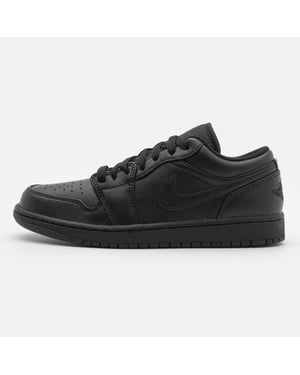 Nike Air Jordan 1 Low Herren-Trainer in Schwarz/Schwarz/Weiß