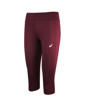 ASICS 3/4 Damen Burgund Leggings