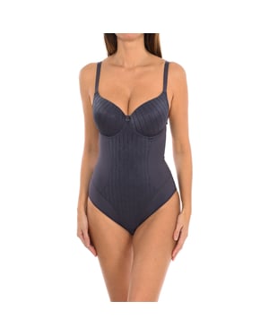 Wattierter Body mit Bügeln für Damen, Modell VANESA. Elegant, bequem und perfekte Passform.