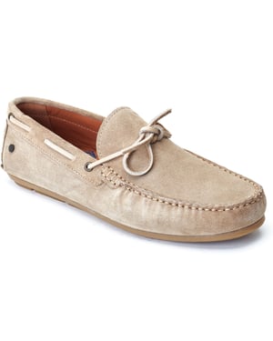 Base London Brooks Leder Herren Sand Loafers