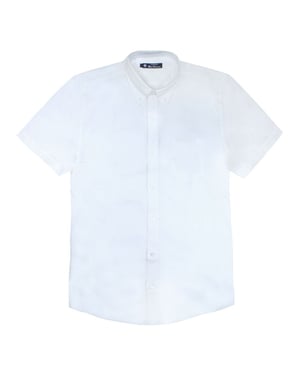 Ben Sherman Drehbuch Stickerei Herren weißes Hemd
