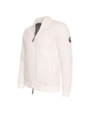 Cappuccino Italia Weste für Herren. Die Weste ist aus hochwertigem Polyester gefertigt und hat eine normale Passform.  Marke: Cappuccino ItaliaModellname: Sherpa FleeceKategorie: HerrenwesteMaterialien: PolyesterFarbe: weiß